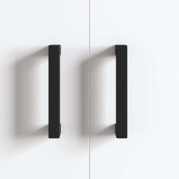 Möbelgriff 12 pcs Schwarz 110 x 12 x 36 mm Eisen