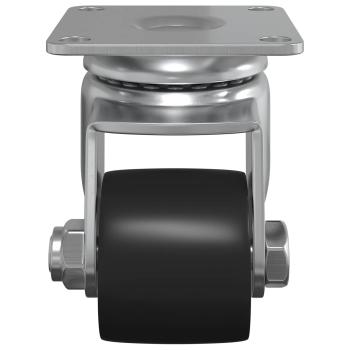 Bockrolle 12 pcs Silber 50 mm Nylon