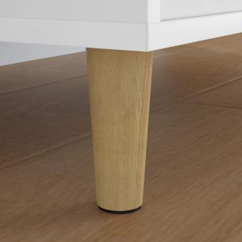 Möbelbeine 12 pcs Braun Ø 44 x 100 mm Massives Eukalyptus Holz