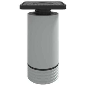 Möbelbeine Verstellbar 12 pcs Weiß 64 x 64 x 100 mm PP