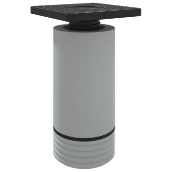 Möbelbeine Verstellbar 12 pcs Weiß 64 x 64 x 100 mm PP