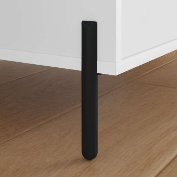 Möbelbeine 12 pcs Schwarz 0 Eisen