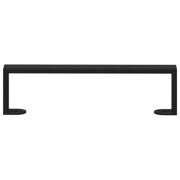 Möbelbeine 12 pcs Schwarz 37,6 x 4 x 10 mm Eisen