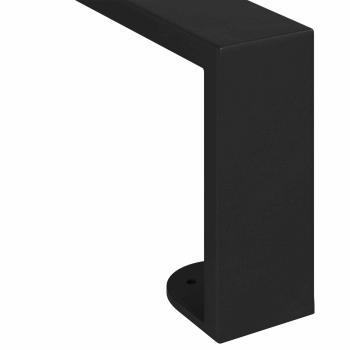 Möbelbeine 12 pcs Schwarz 37,6 x 4 x 10 mm Eisen