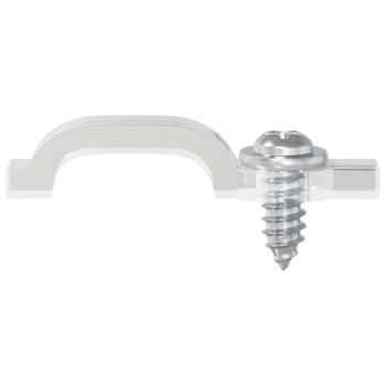 LED Streifen Clips 12 pcs Transparent 2 x 1 x 0.5 cm