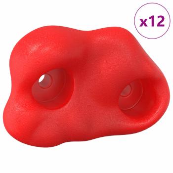 Klettergriff 12 pcs Rot 100 x 67 x 43 mm PP