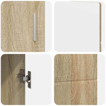 Sideboard Sonoma-Eiche 88,5 x 30,5 x 55,5 cm Holzwerkstoff