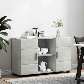 Sideboard Beton Grau 88,5 x 30,5 x 55,5 cm Holzwerkstoff