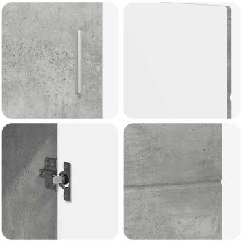 Sideboard Beton Grau 88,5 x 30,5 x 55,5 cm Holzwerkstoff