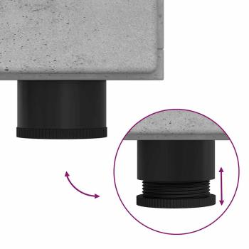 Sideboard Beton Grau 88,5 x 30,5 x 55,5 cm Holzwerkstoff