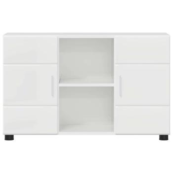 Sideboard Hochglanz Weiß 88,5 x 30,5 x 55,5 cm Holzwerkstoff