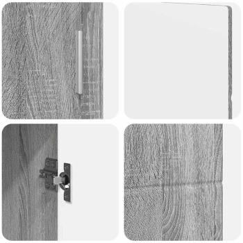 Sideboard Graues Sonoma 88,5 x 30,5 x 55,5 cm Holzwerkstoff