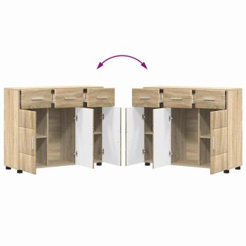 Sideboard Sonoma-Eiche 88,5 x 30,5 x 73 cm Holzwerkstoff