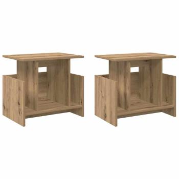 TV-Ständer 2 pcs Artisan-Eiche 50 x 35 x 45 cm Holzwerkstoff
