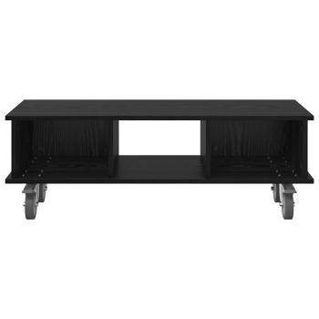 TV-Ständer Schwarz Eichen-Optik 100 x 35 x 35 cm Holzwerkstoff