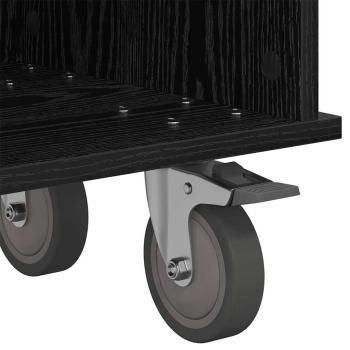 TV-Ständer Schwarz Eichen-Optik 100 x 35 x 35 cm Holzwerkstoff