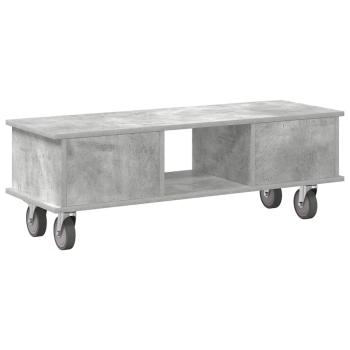 TV-Ständer Beton Grau 100 x 35 x 35 cm Holzwerkstoff