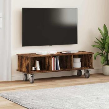 TV-Ständer Geräucherte Eiche 100 x 35 x 35 cm Holzwerkstoff