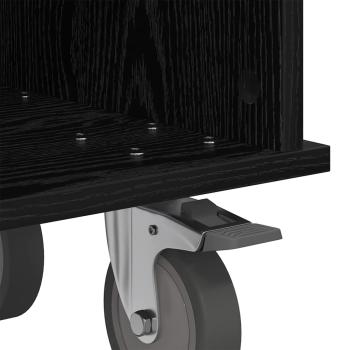 TV-Ständer Schwarz Eichen-Optik 68,5 x 35 x 35 cm Holzwerkstoff