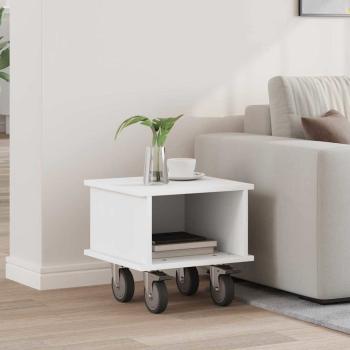 ARDEBO.de - TV-Ständer Weiß 37 x 35 x 35 cm Holzwerkstoff