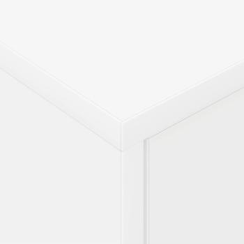 Nachttisch 2 pcs Weiß 40,5 x 40 x 48 cm Holzwerkstoff