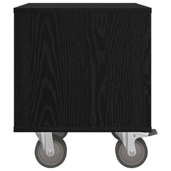 Nachttisch Schwarz Eichen-Optik 40,5 x 40 x 48 cm Holzwerkstoff