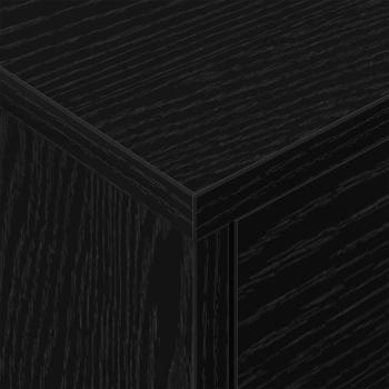Nachttisch Schwarz Eichen-Optik 40,5 x 40 x 48 cm Holzwerkstoff
