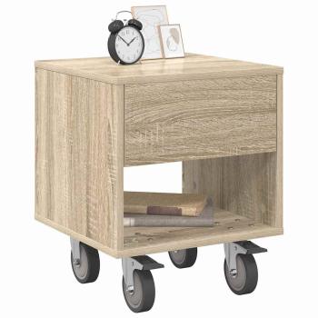 ARDEBO.de - Nachttisch 2 pcs Sonoma-Eiche 40,5 x 40 x 48 cm Holzwerkstoff