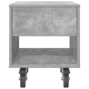 Nachttisch 2 pcs Beton Grau 40,5 x 40 x 48 cm Holzwerkstoff