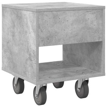 Nachttisch 2 pcs Beton Grau 40,5 x 40 x 48 cm Holzwerkstoff