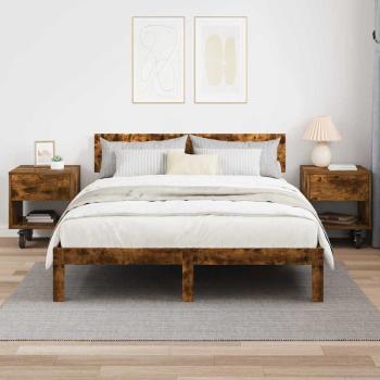 Nachttisch 2 pcs Geräucherte Eiche 40,5 x 40 x 48 cm