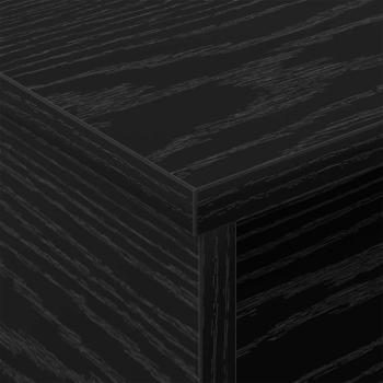 Nachttisch Schwarz Eichen-Optik 40 x 31 x 15 cm Holzwerkstoff