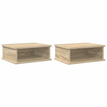 Nachttisch 2 pcs Sonoma-Eiche 40 x 31 x 15 cm Holzwerkstoff