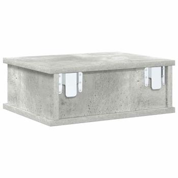 Nachttisch Beton Grau 40 x 31 x 15 cm Holzwerkstoff
