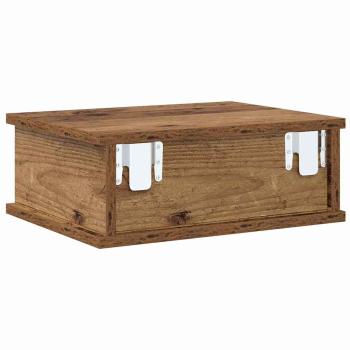 Nachttisch 2 pcs Altholz 40 x 31 x 15 cm Holzwerkstoff