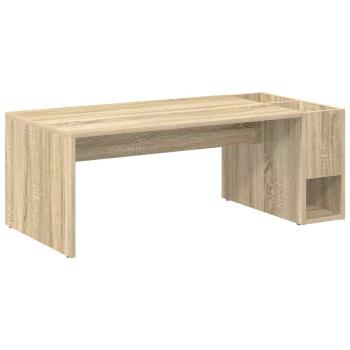 ARDEBO.de - Couchtisch Sonoma-Eiche 101,5 x 50 x 37 cm Holzwerkstoff