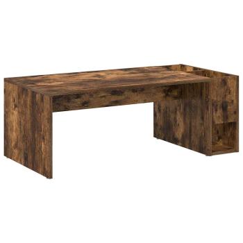 ARDEBO.de - Couchtisch Geräucherte Eiche 101,5 x 50 x 37 cm Holzwerkstoff