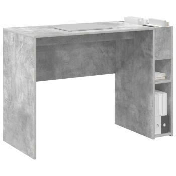 ARDEBO.de - Schreibtisch Beton Grau 109 x 50 x 78 cm Holzwerkstoff