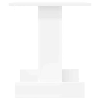 Beistelltisch Weiß 44,5 x 45 x 55 cm Holzwerkstoff