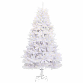 Künstlicher Weihnachtsbaum Weiß 300 cm PVC und Metall