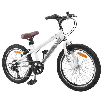 Mountainbike 20 Zoll 6-Speed für 5-8 Jahre alt Weiß