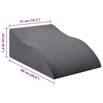 Beinkissen Grau 68 x 40 x 18 cm