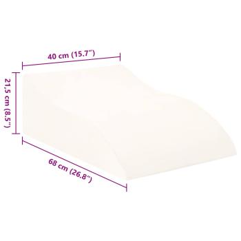 Beinkissen Weiß 68 x 40 x 18 cm
