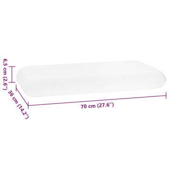 Schlafkissen Uni 70 x 36 x 13 cm