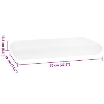 Schlafkissen Uni 70 x 36 x 13 cm