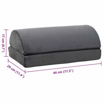 Fußstützenkissen Uni Grau