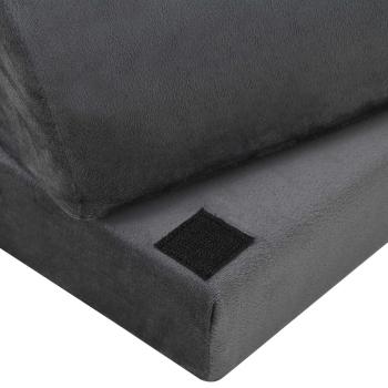 Fußstützenkissen Uni Grau