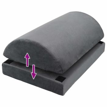 Fußstützenkissen Uni Grau