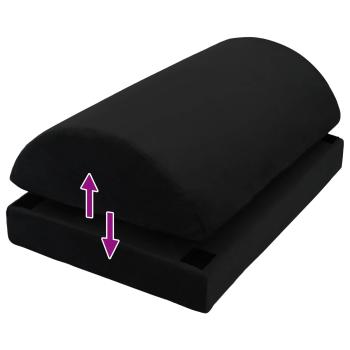 Fußstützenkissen Uni Schwarz