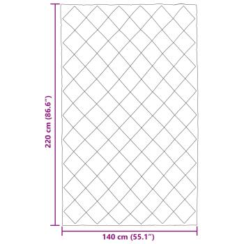 Ganzjahresbettdecke Grün und Anthrazit 220 x 140 cm Mikrofaser